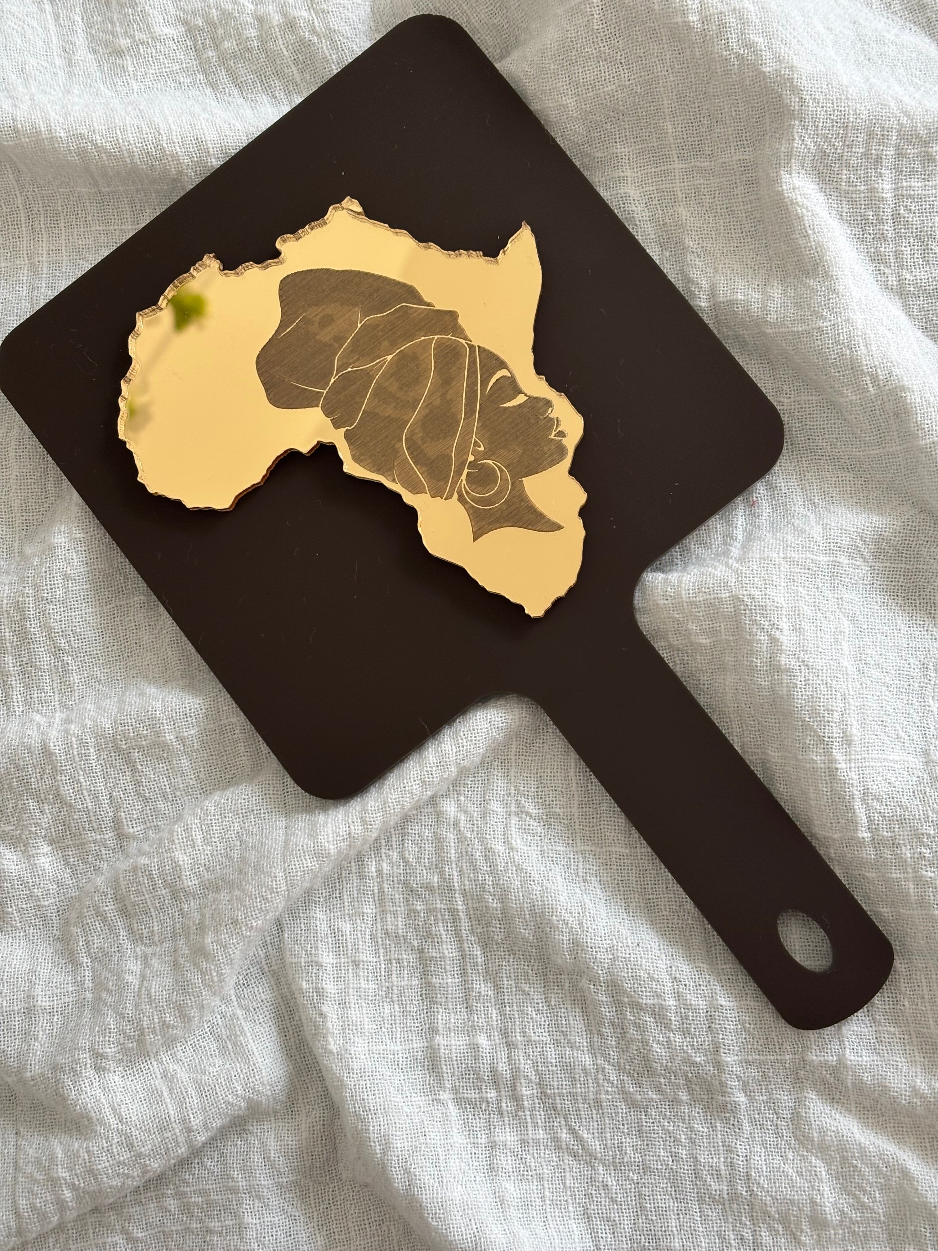 Mother Of Africa  Handheld Mirror