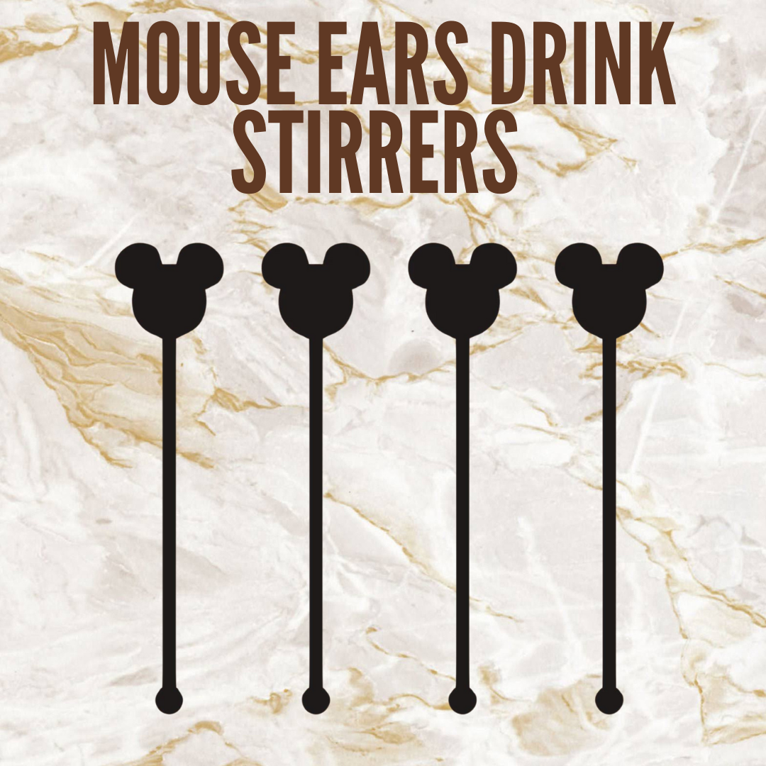 MOUSE EARS DRINK STIRRERS