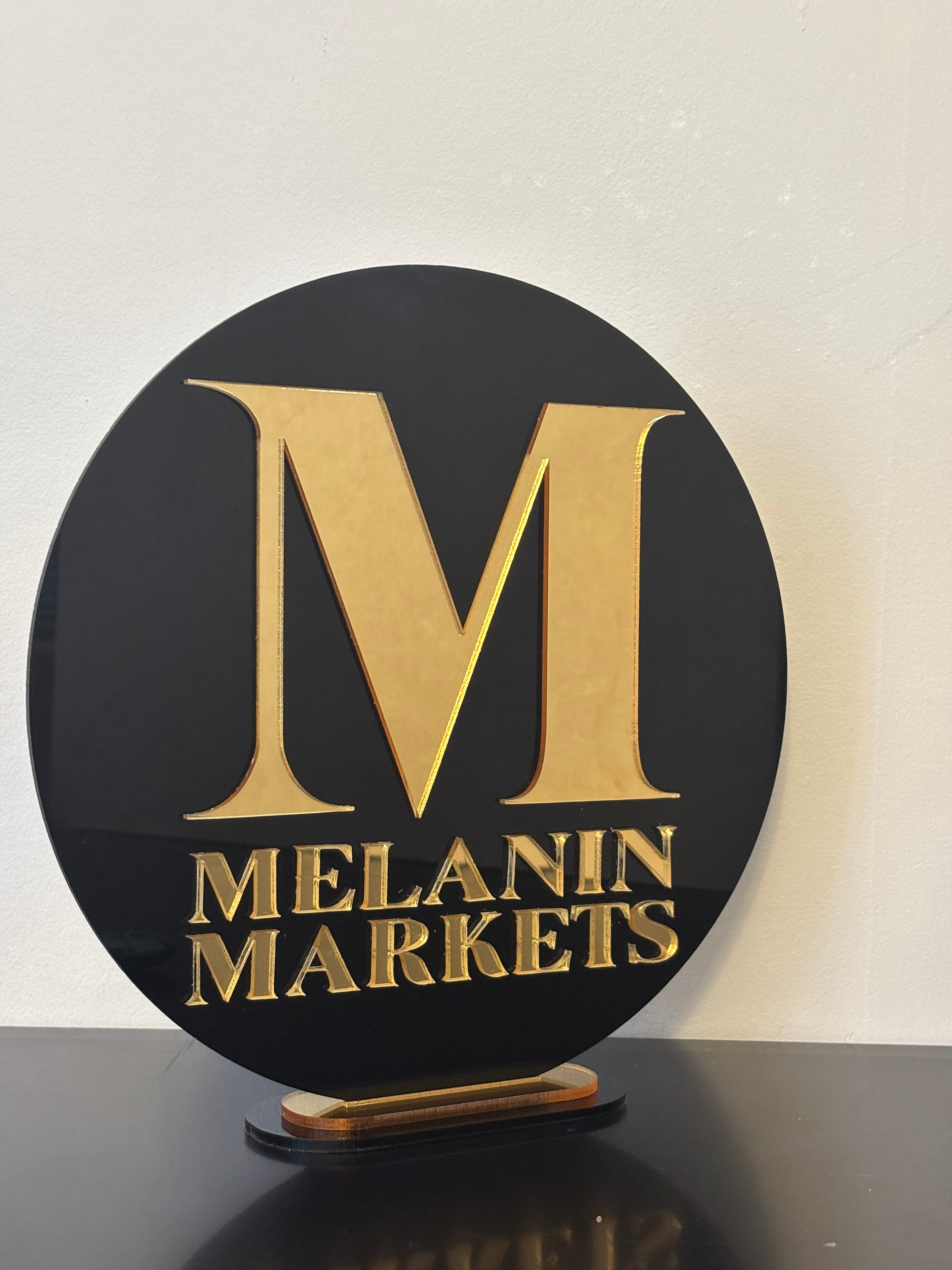 CUSTOM 3D ROUND BUSINESS LOGO SIGN