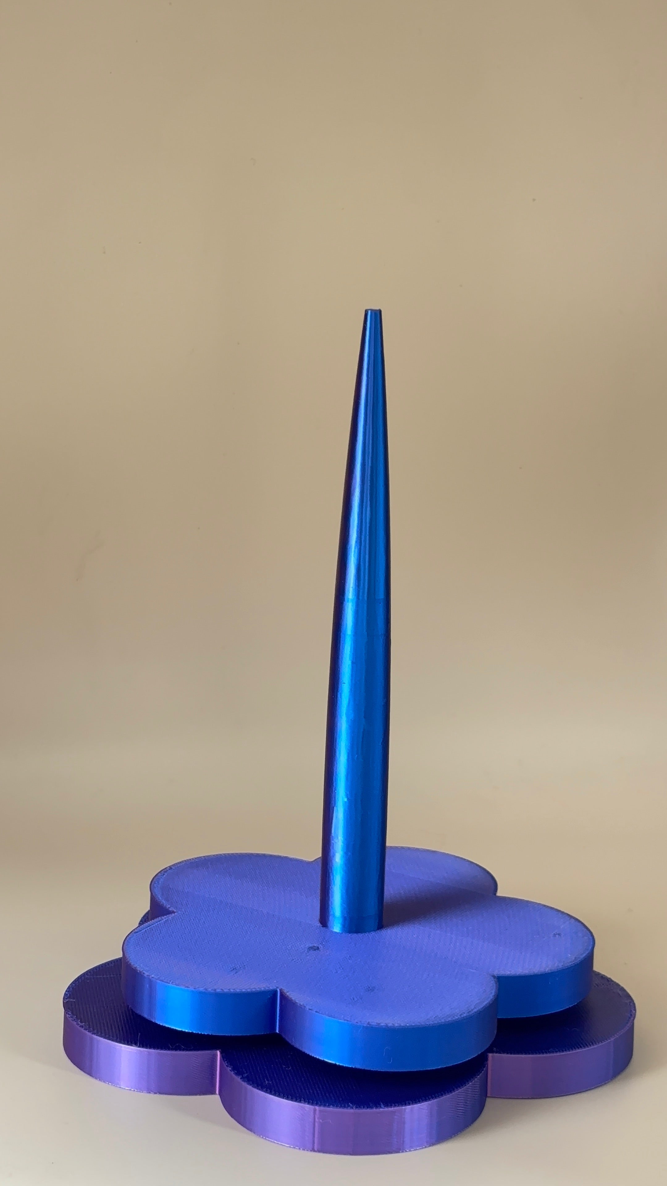 3D Printed Flower Yarn Spinner – Two-Piece Design