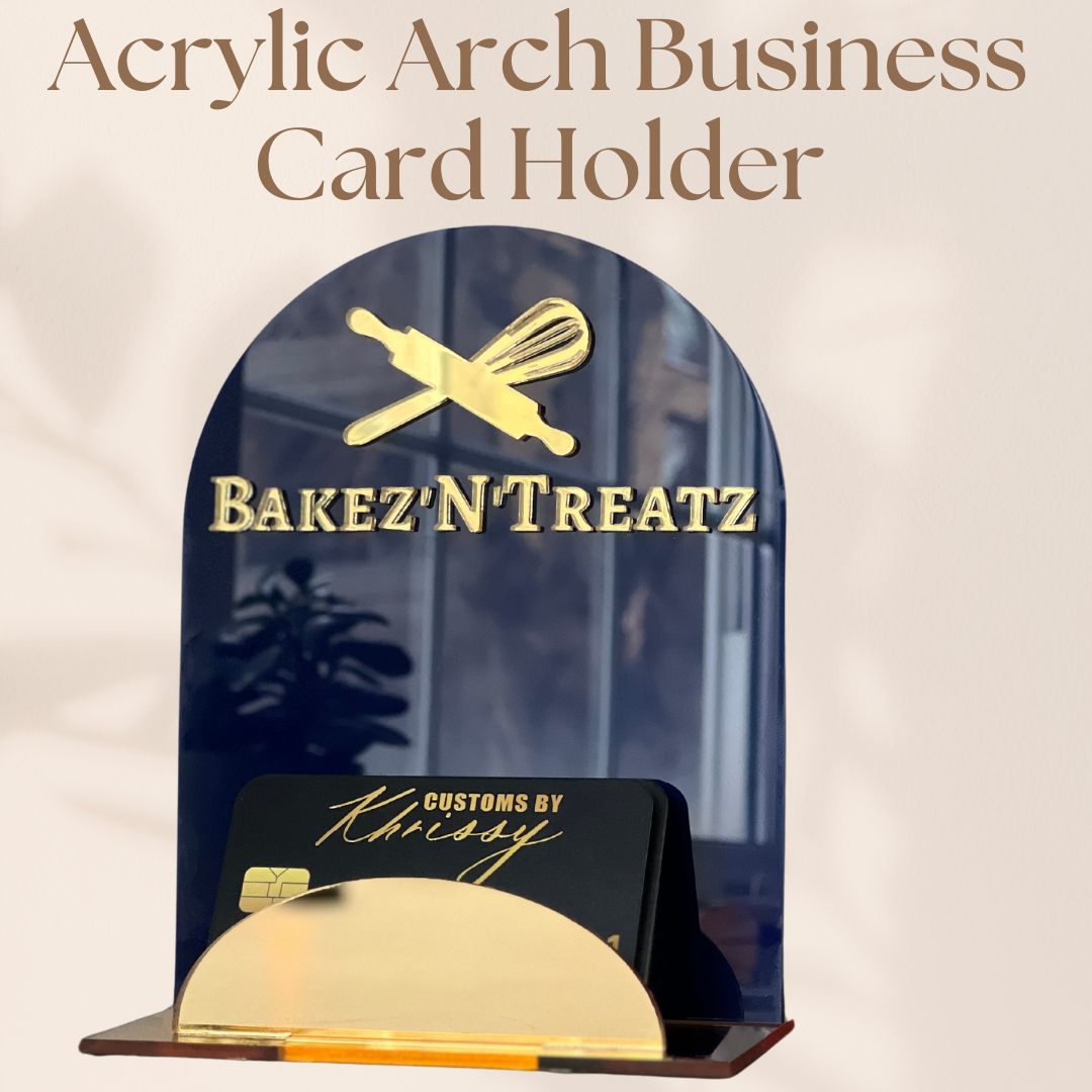 Acrylic Arch Business Card Holder