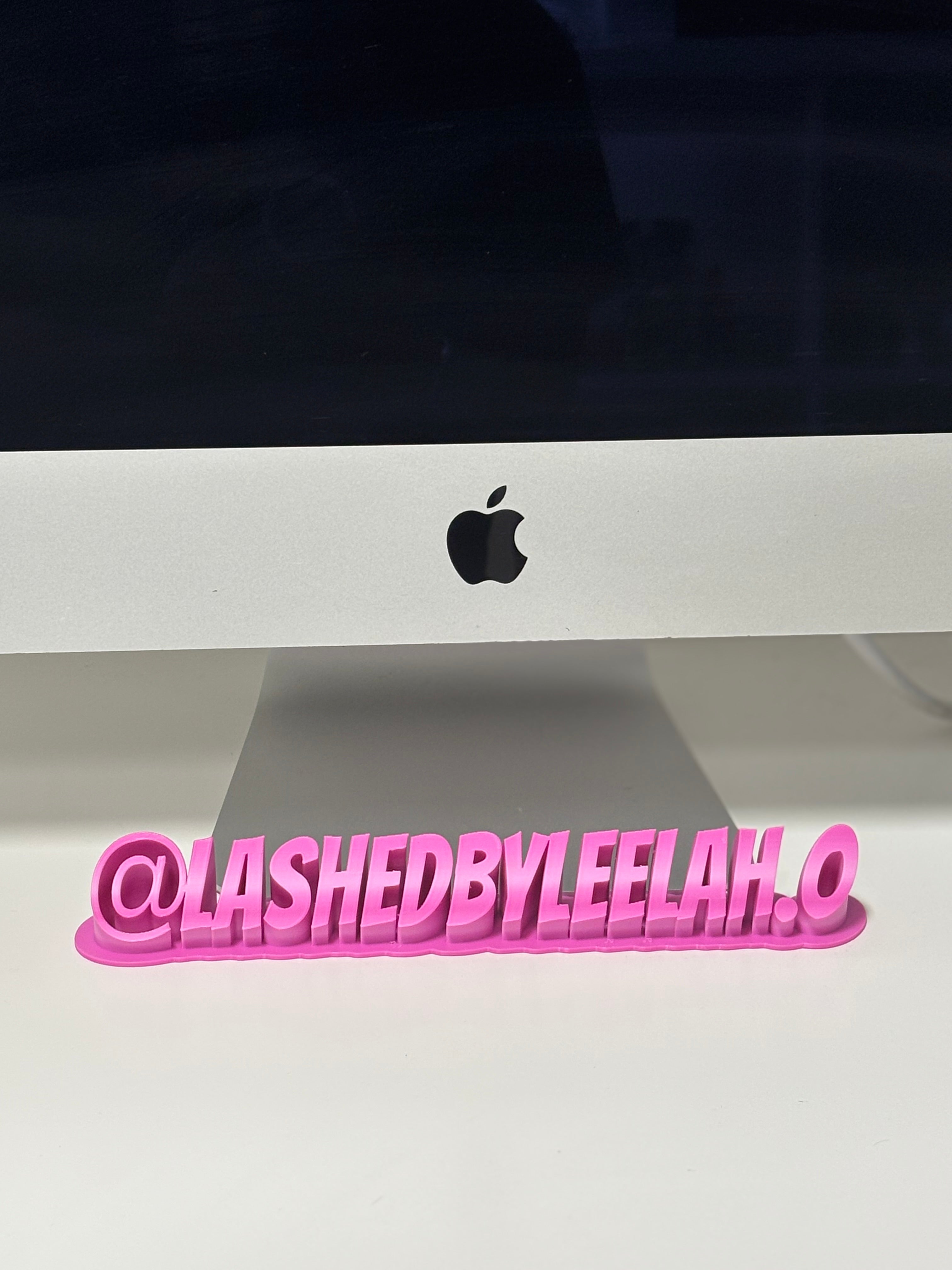 Custom 3D Printed Name Plate – Perfect for Photo & Video Watermarks