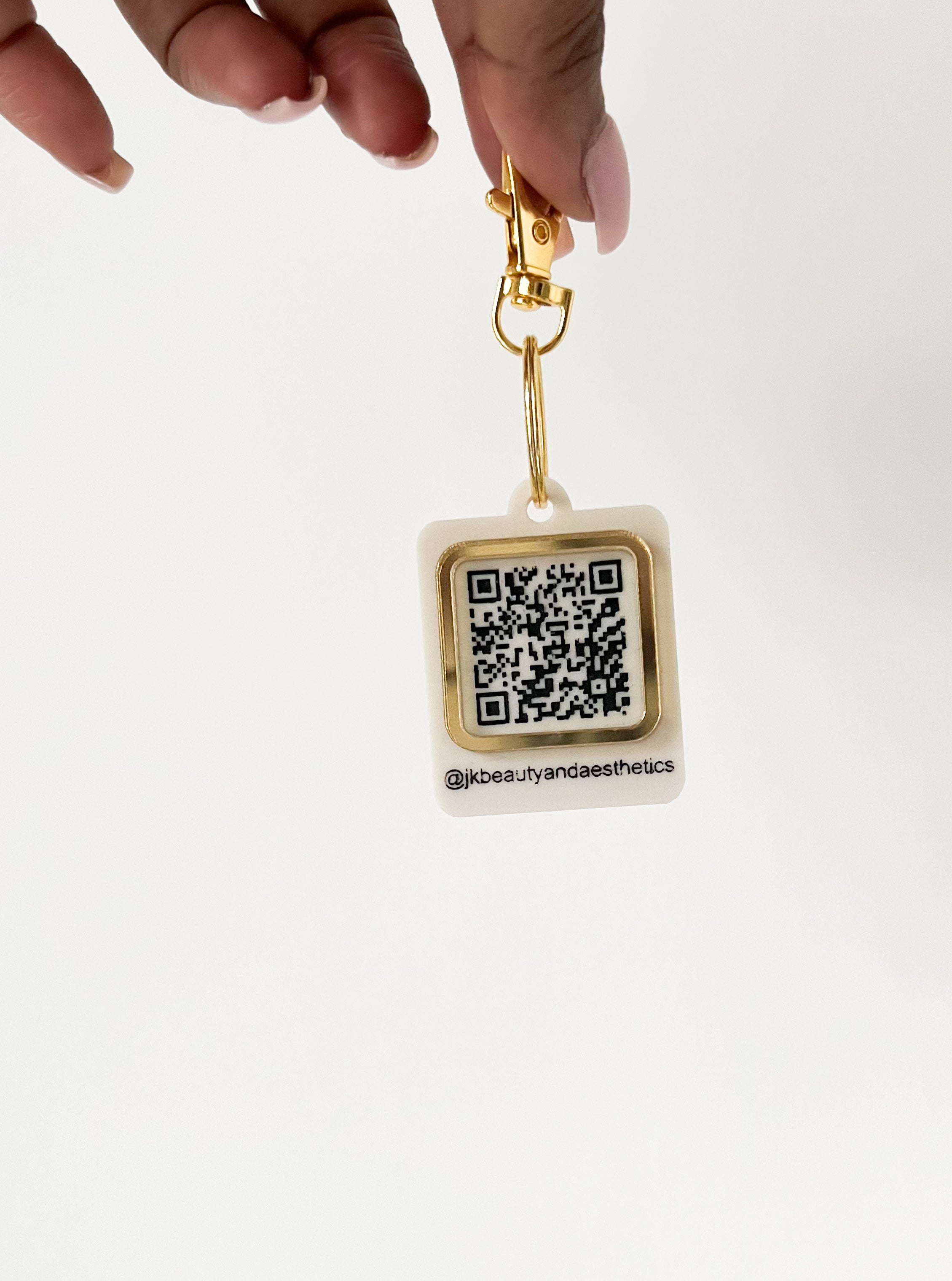 Scannable QR Code Keychain