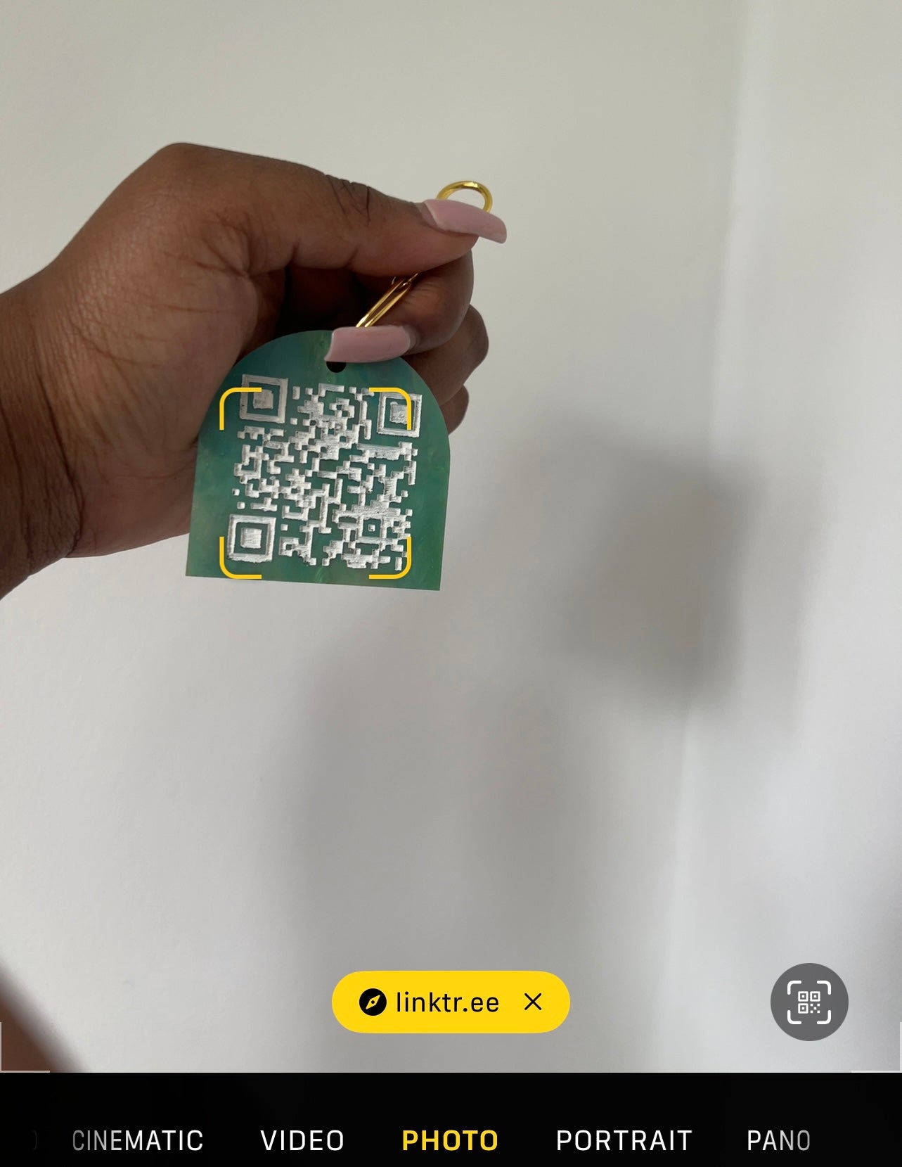 3D Acrylic Scannable QR Code Keychain