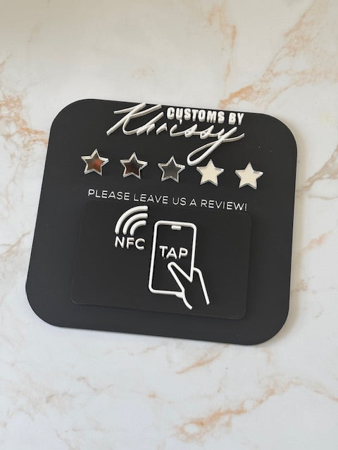 Custom Acrylic NFC Review Pad
