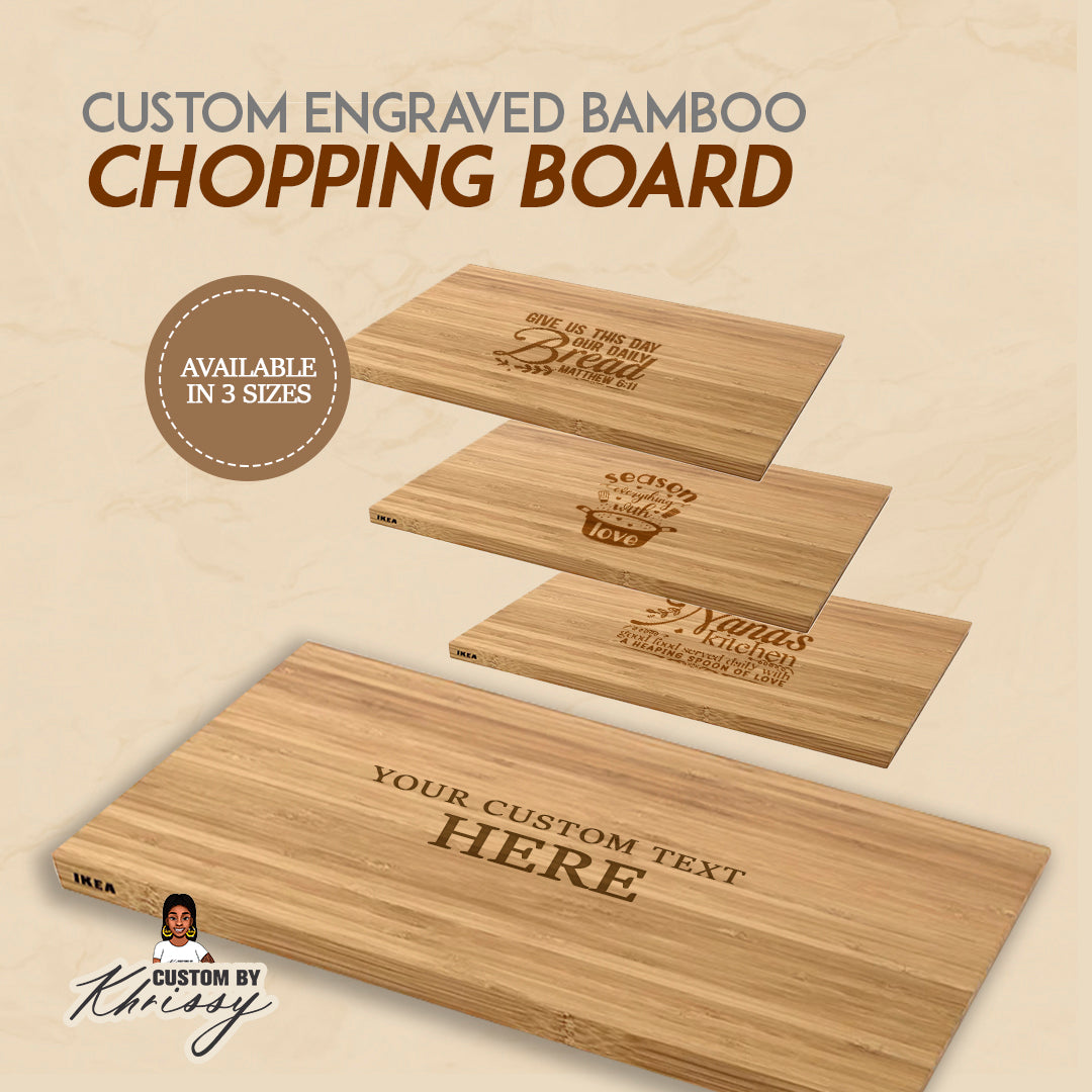 Custom Engraved Bamboo Chopping Board