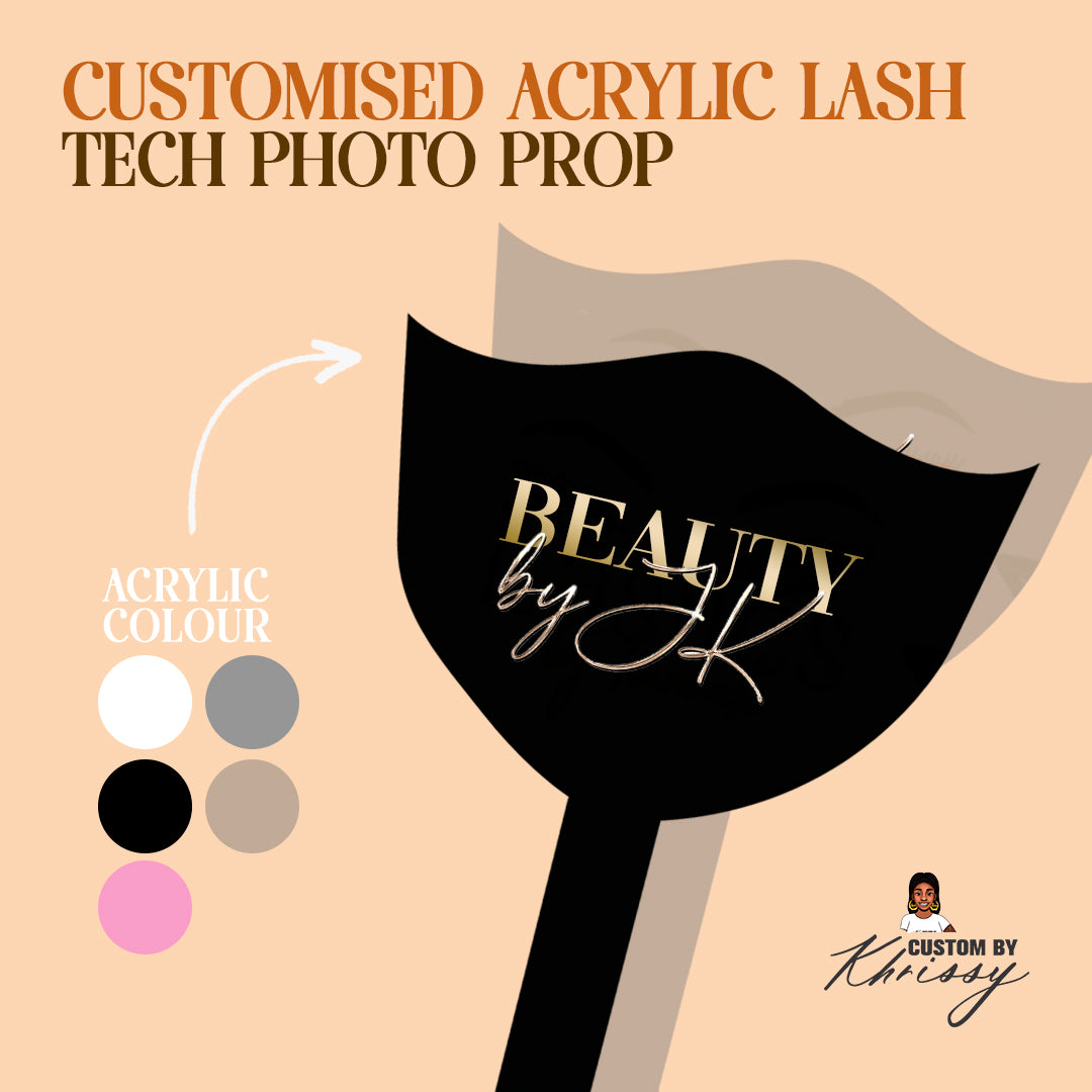 Customised Acrylic Lash Tech Photo Prop