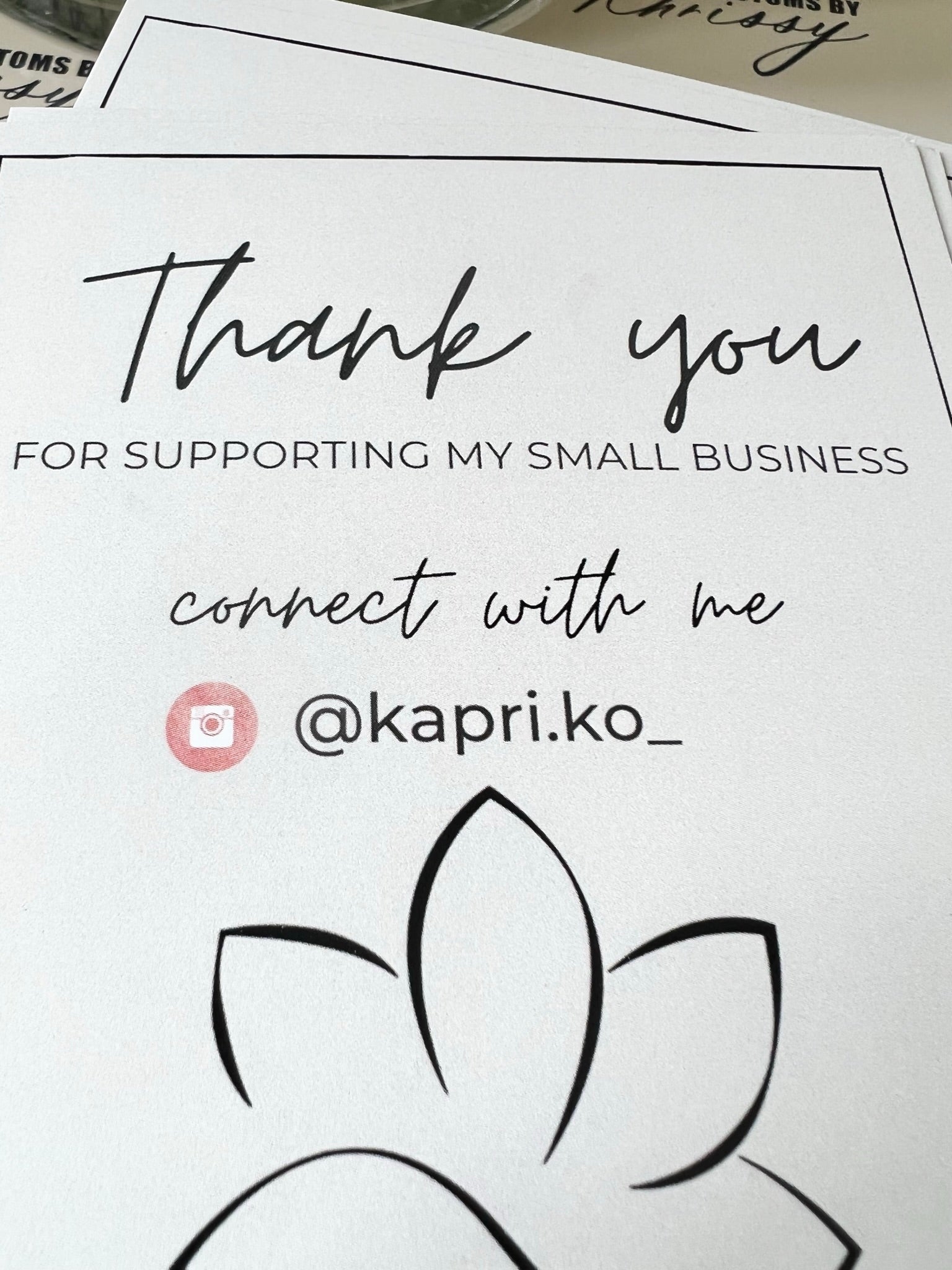 A6 THANK YOU CARDS