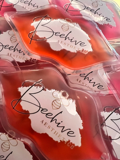 Personalised Soothing Lip Shaped Ice Packs - Post Treatment Aesthetics Client Aftercare