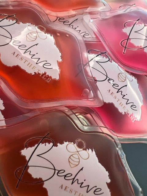 Personalised Soothing Lip Shaped Ice Packs - Post Treatment Aesthetics Client Aftercare